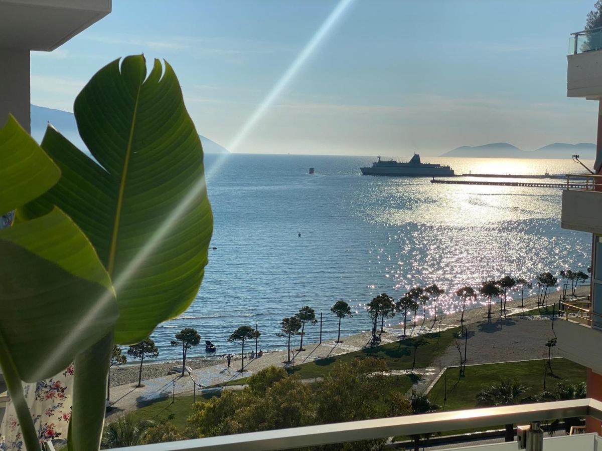 Luxury Seaview Vlora Flat Free Parking Apartman Kültér fotó