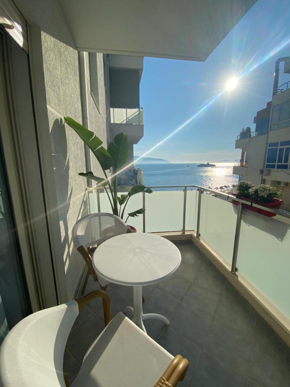 Luxury Seaview Vlora Flat Free Parking Apartman Szoba fotó